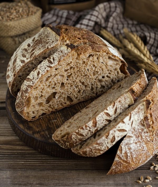 whole grain spelt bread with sourdough